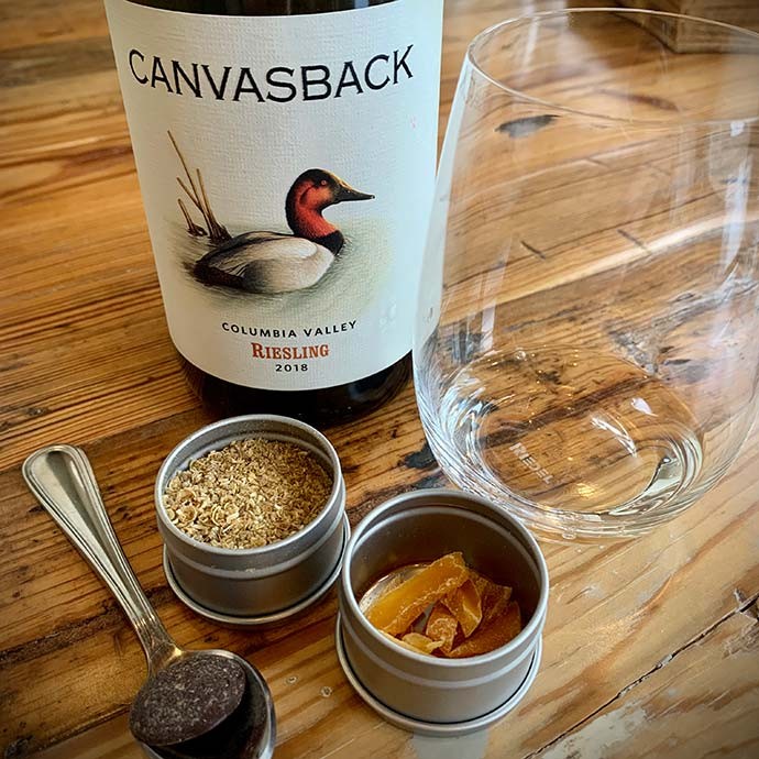Canvasback valentine's chocolate and wine pairings