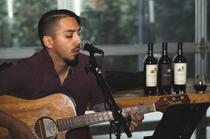 Live performance at Canvasback Winery