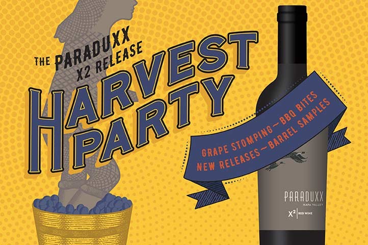 Napa Valley fall harvest party outdoors at Paraduxx